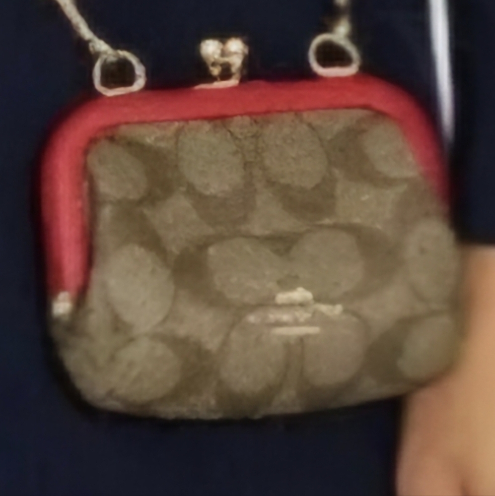 Coach Red and Gold Women's Bag